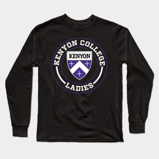 Blackout Design Kenyon College - Ladies Long Sleeve T-Shirt